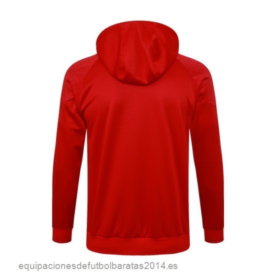 Nuevo Chaqueta Con Capucha AC Milan 23/24 Rojo Baratas